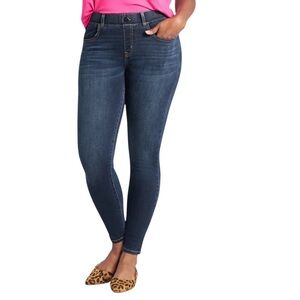 Betabrand Skinny Fit Yoga Denim Pull On Pants Size LP